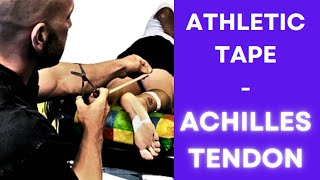 How to tape the achilles tendon [upl. by Lucho]