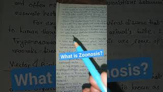 What is Zoonosis zoonosis definition parasitology bsczoology shorts [upl. by Lynette]