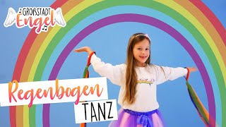 Regenbogen Tanz  Kinderlieder zum Tanzen  Kindertanz  GroßstadtEngel [upl. by Ymarej]