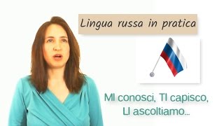 Russo base 13 L’accusativo dei pronomi personali [upl. by Atnwahs]