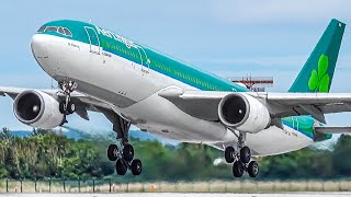 20 MINS of CLOSE UP TAKEOFFS and LANDINGS  Dublin Airport Plane Spotting DUBEIDW [upl. by Anaujd]