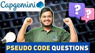 Capgemini Psuedo Code Questions Part 2 [upl. by Colene944]