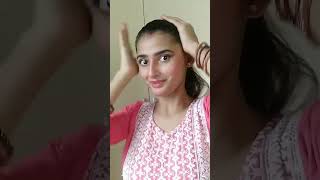 Aloe vera gel as a hair setting gelmakeupideas youtubeshorts shortfeed hairsetting [upl. by Ahsienor]