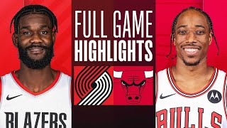 TRAIL BLAZERS at BULLS  FULL GAME HIGHLIGHTS  March 18 2024 [upl. by Disini]