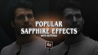 popular sapphire effects with settings  after effects [upl. by Kcirtemed]