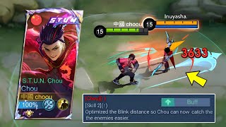 FINALLY THANK YOU MOONTON FOR THIS BUFF CHOU META IS BACK  Mobile Legends [upl. by Ahsila]