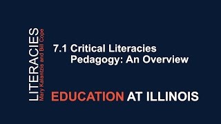 71 Critical Literacies Pedagogy An Overview [upl. by Ranip]