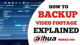 How To Backup CCTV Footage From Dahua DVR or NVR To Pen Drive Explained [upl. by Amat]