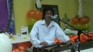 Sri Ajnish sings Humko Tumse Pyar Kitna at Port of Spain Sai Center [upl. by Tierza]