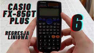 Regresja liniowa i współczynnik korelacji liniowej Pearsona r w casio fx85GT plus [upl. by Yardley]