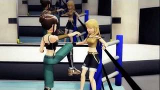 【MMD】 WRESTLEMSTER 765 第４試合 [upl. by Yedsnil]