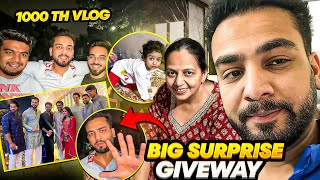 My 1000th SPECIAL VLOG😱  Biggest GIVEAWAY😍 [upl. by Anaeli]