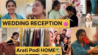 Wedding Reception Dress Fixed 🛍️Went To Arati Podi Home 🏡Day with Dr robin and Arati Podi🙌 [upl. by Anaiek]