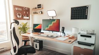 Modern Desk Setup Makeover For a Work From Home Accountant [upl. by Yrelav63]