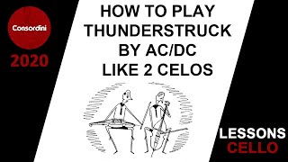 How to Play Thunderstruck By ACDC Like 2Cellos [upl. by Qerat283]