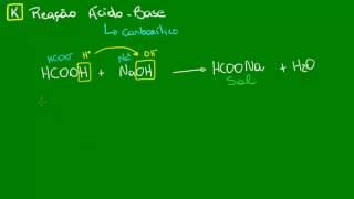 Reações ácidobase em Ácidos Carboxílicos  Química Orgânica  Biologia [upl. by Assillem558]