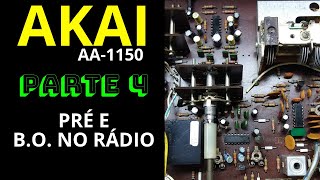 Conserto de Receiver AKAI AA1150  Parte 4  Um BOzão no FM e Recap Geral com testes [upl. by Nemlaz]