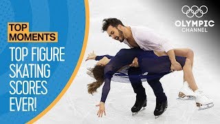 Highest Ever Olympic Figure Skating Scores  Top Moments [upl. by Kelvin73]