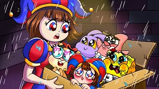 The SAD STORY Who Abandoned These Poor Children THE AMAZING DIGITAL CIRCUS Spongebob Animation [upl. by Eyr]