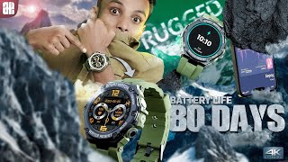 80 DAYS BATTERY LIFE 153quot Display  IP67  Round Dial  Promate XwatchR19 Rugged Smart Watch [upl. by Aronel]