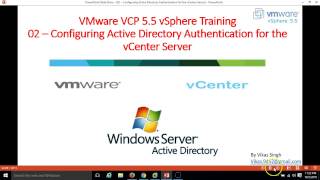 Configuring Active Directory Authentication for the vCenter Server 55 [upl. by Fe]