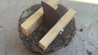 Kindling splitter made from an old axe head no welding [upl. by Fosque]