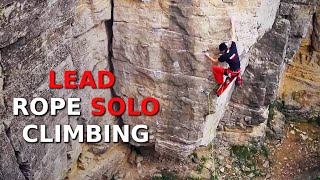 Lead Rope Solo Climbing Hessigheim Classics 3 Gammelkante [upl. by Ierdna]