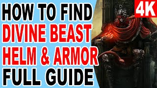 Elden Ring DLC How to Get Divine Beast Helm and Divine Beast Warrior Armor Location [upl. by Nilek702]