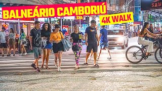 Balneário Camboriú 4k  Exploring Av Brasil Central amp Atlântica 🇧🇷 [upl. by Tu414]