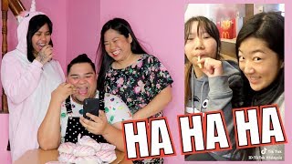 REACTING TO FUNNY TIKTOK VIDEOS LAPTRIP BES [upl. by Yrak]