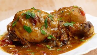 El pollo guisado de MI ABUELA ¡La receta del guiso con una salsa para mojar pan [upl. by Murvyn477]