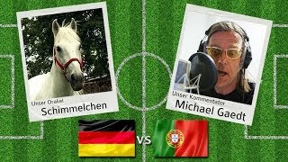 Fußball WM Orakel quotSchimmelchenquot DeutschlandPortugal wwwpferdemagazininfo [upl. by Darom]