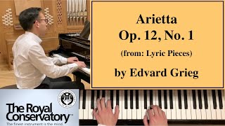 Grieg Arietta from Lyric Pieces Op 12 No1 Piano Tutorial  RCM Piano Level 6 [upl. by Ydnirb583]