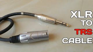 How to make XLR to TRS Cable [upl. by Adnuhsat786]