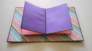 Pop Up book Tutorial  Pop Up Cards Ideas for Scrapbook  Mini Scrapbook Album  by Crafts Space [upl. by Ardnajela]