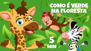 Como é verde na floresta  Giramille 5 min  Desenho Animado Musical [upl. by Yerffoej]