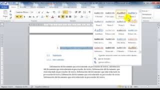 Eliminar estilos aplicados ha títulos o subtitulos con procesador de textos [upl. by Vitoria]