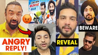 LAFDA Ajaz Khan ANGRY Reply to Harsh Beniwal’s Video…😡 Elvish Yadav  Salman Khan Diljit Dosanjh [upl. by Enomys]