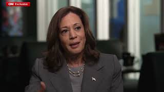 Kamala Harris CNN interview Harris talks about border bill [upl. by Lorn913]