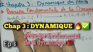 Mécanique du point  DYNAMIQUE Chap3 résumé des relations 💯✅️ [upl. by Alael]