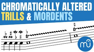 MuseScore 3 Chromatically altered trills and mordents Writing and playback [upl. by Elenore]