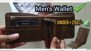 Unboxing Mens Wallet under ₹250  mens wallet under ₹500  Leather Wallet [upl. by Ecidnarb225]