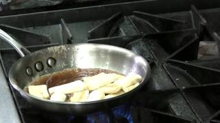 Cooking Banana Flambé [upl. by Kinghorn]