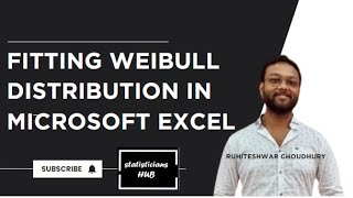 Weibull Distribution Fitting in Excel StepbyStep Guide [upl. by Eylrahc392]