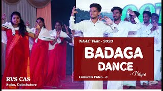 RVS CAS NAAC Cultural  Badaga Dance Performance [upl. by Atonsah742]