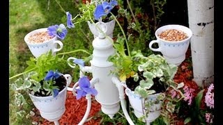 DIY Tea Party Planter [upl. by Ahsinam]