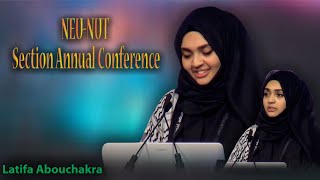 Muslim Women Lecture  Latifa Abouchakra at NEU NUT Section Annual Conference [upl. by Rotciv166]