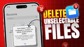 How to Delete Undeletable Files From iPhone Files App  Delete Undeletable Photos amp Videos on iOS 18 [upl. by Eciruam]