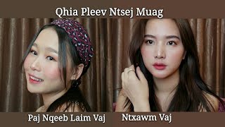 Paj Nqeeb Laim amp Ntxawm Vaj Qhia Pleev Ntsej Muag Ep 14 [upl. by Anauqat782]