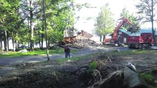 Timelapse of Cabin 3 tear down 91013 [upl. by Lozano777]